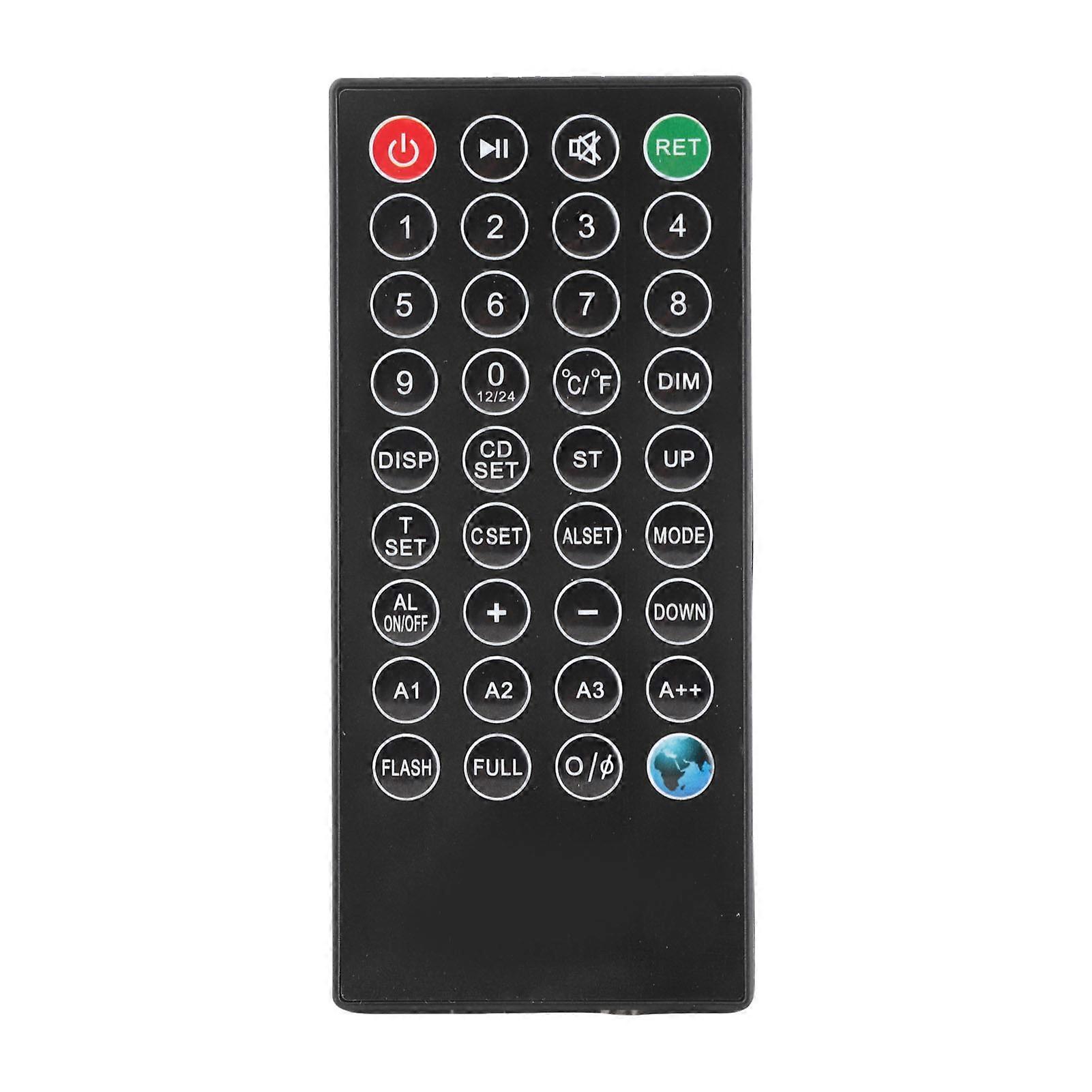 Large 6-Digit Red LED Digital Wall Clock 27.6x6.5x1.0in