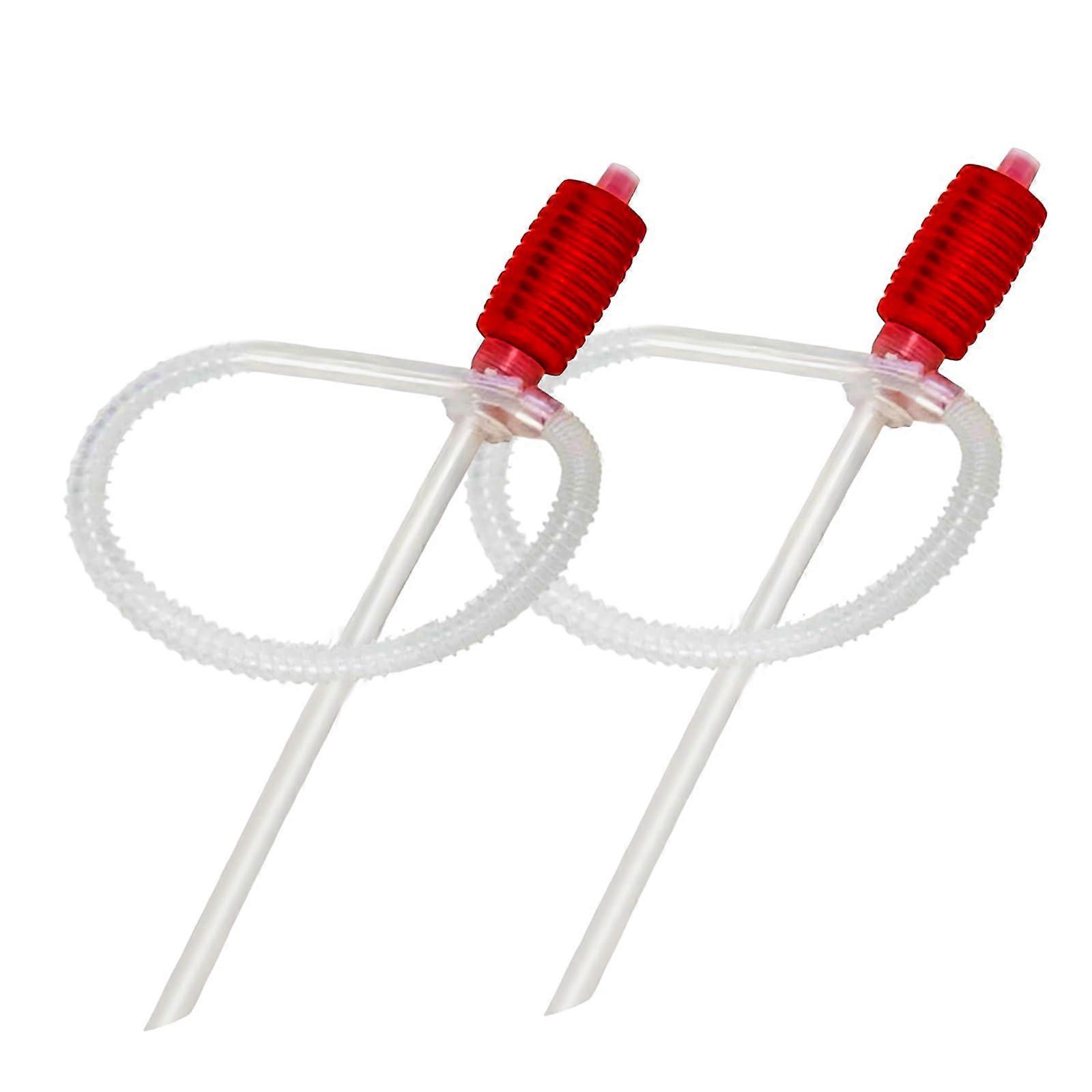 Hand Pump Transfer Pump with Siphon, 2 Pieces Universal Fuel Transfer Pump