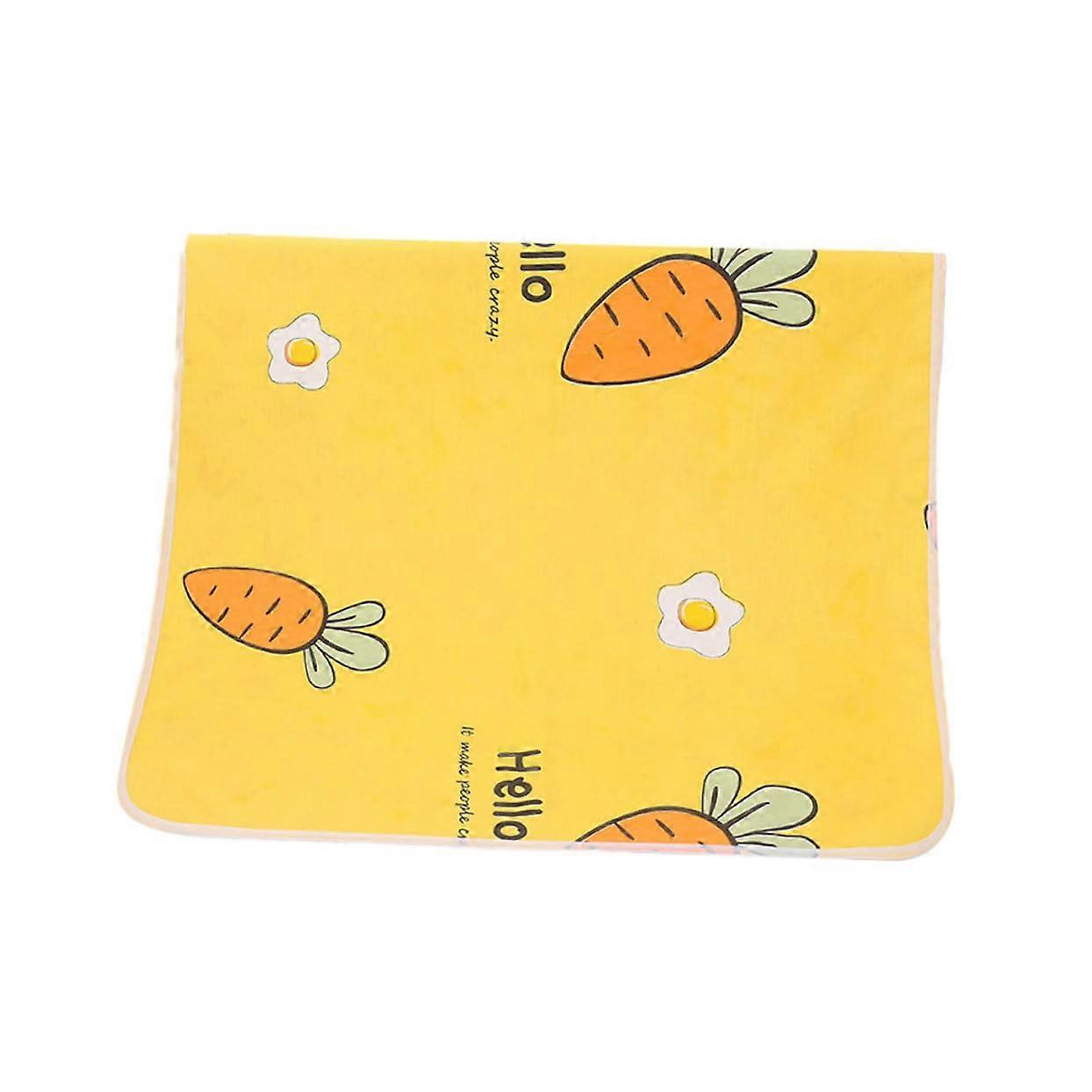 Changing Mat Bed Wetting Pads Reusable Waterproof Nappy Mat for Adults, Yellow, Size: Standard, Urine Mattress Protector