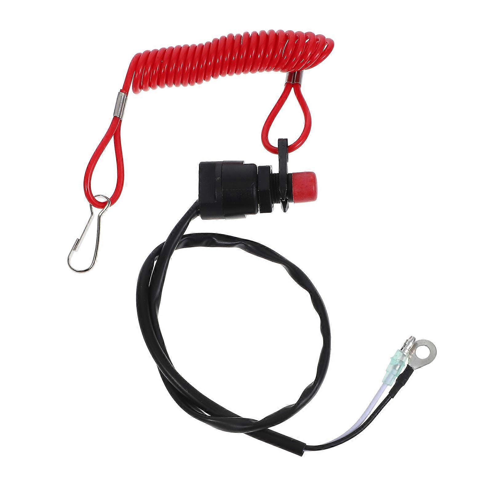 Boat Engine Safety Lanyard for ATV with Easy Emergency Shutoff 6.5 Feet