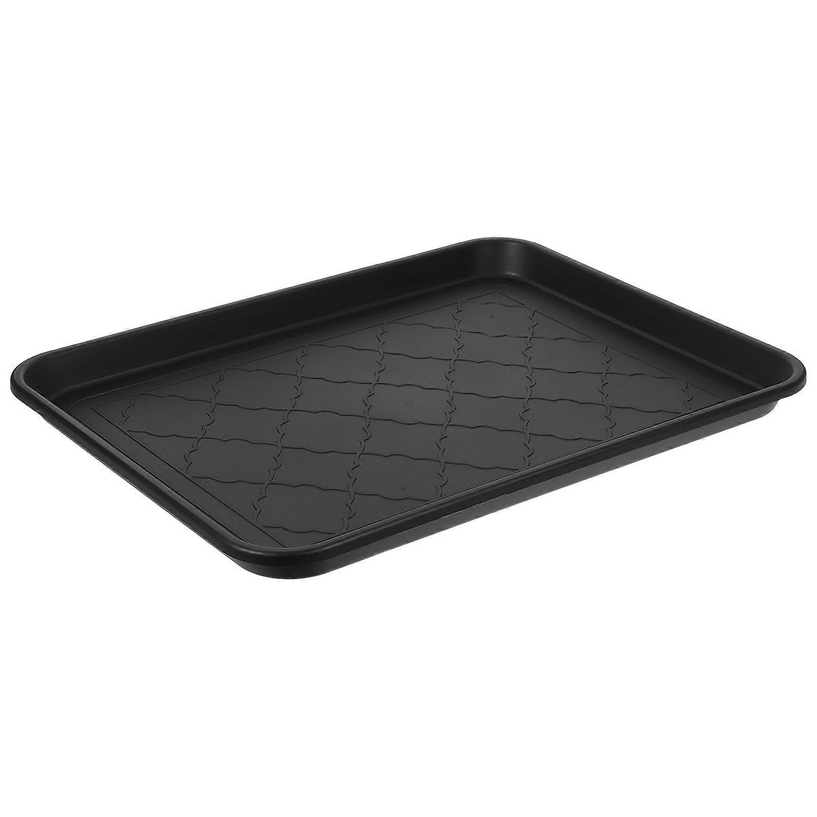 Multi Functional Plastic Sundries Tray with Non Slip Design for Shoes, Pets, and Flower Pots – Easy to Clean and Sturdy