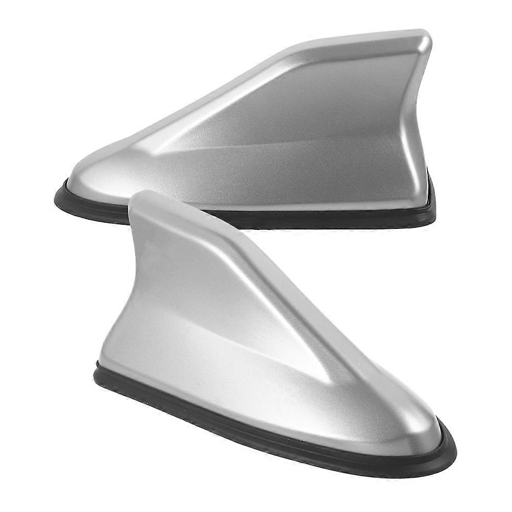 Shark Fin Antenna Base Decorative Cover for Most Cars SUVs Trucks Modern Appearance ABS Material Radio Signal Enhancement 2Pcs