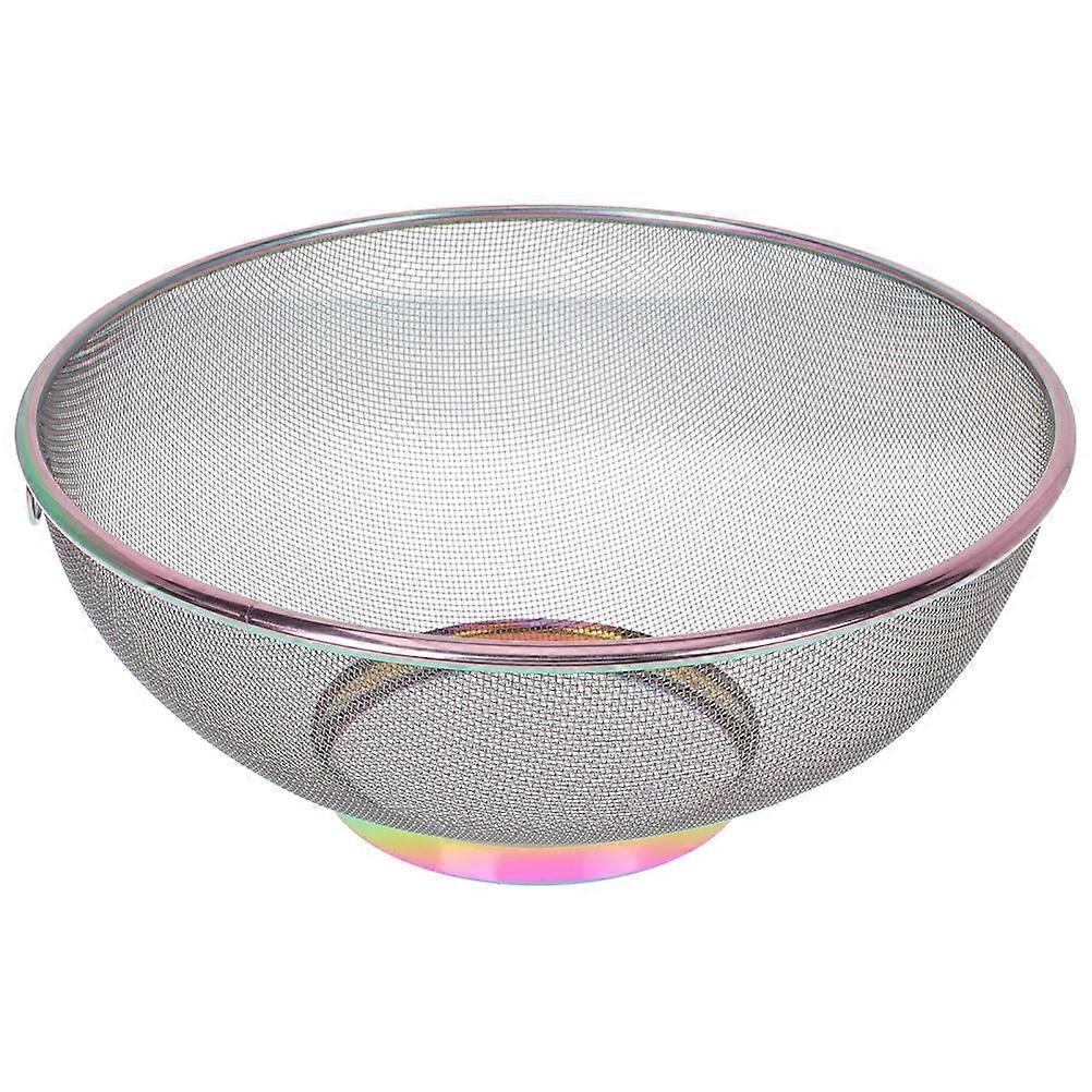 Scolapiatti per riso Scolapiatti in acciaio inossidabile Mesh Design Utensili da cucina Scarico dell'acqua 7,9×7,9×3,3 pollici 1 pz