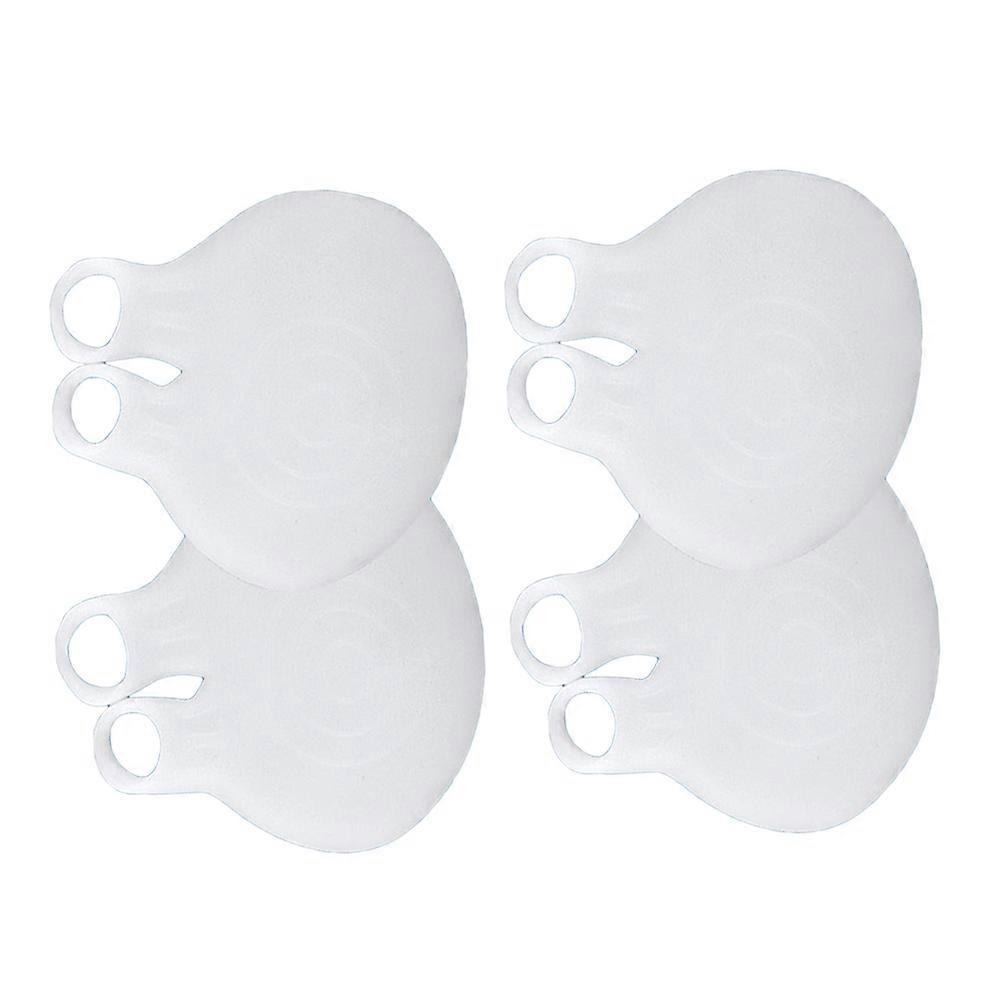White SEBS Half Foot Pads for Forefoot Care Soft Flexible and Durable with Double Holes Design Free Size 3345