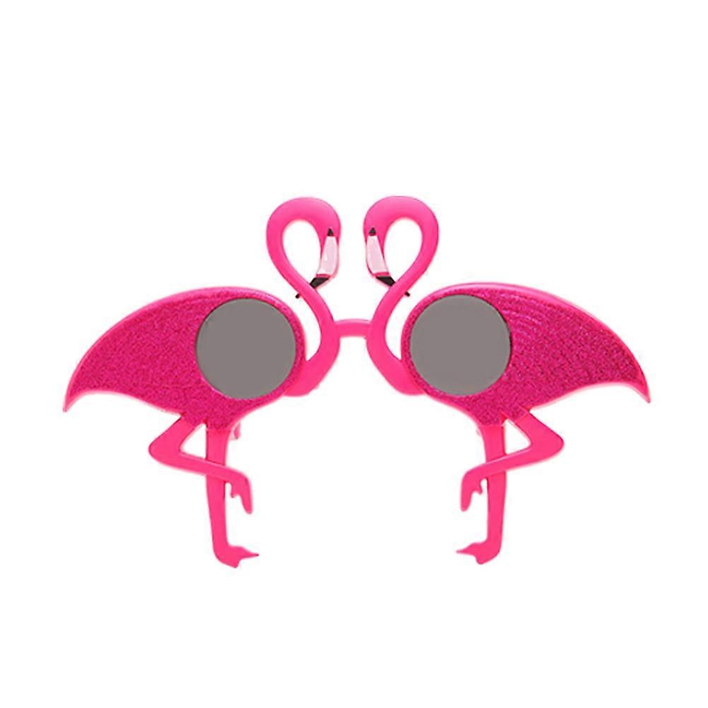Hawaii Style Party Glasses 3Pack Creative Flamingo Eyeglasses For Adults In Purple And Red Frame With Gray Lens Perfect For Carnival