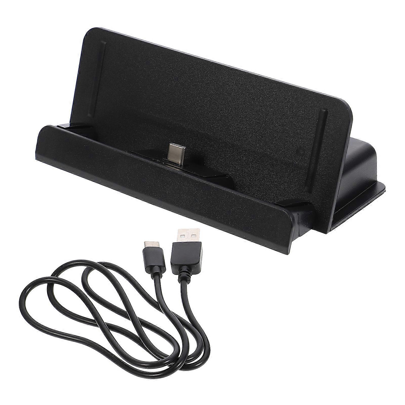 Fast Charging Dock For Gaming Console Indoor Use Rectangular Black ABS 2Pcs