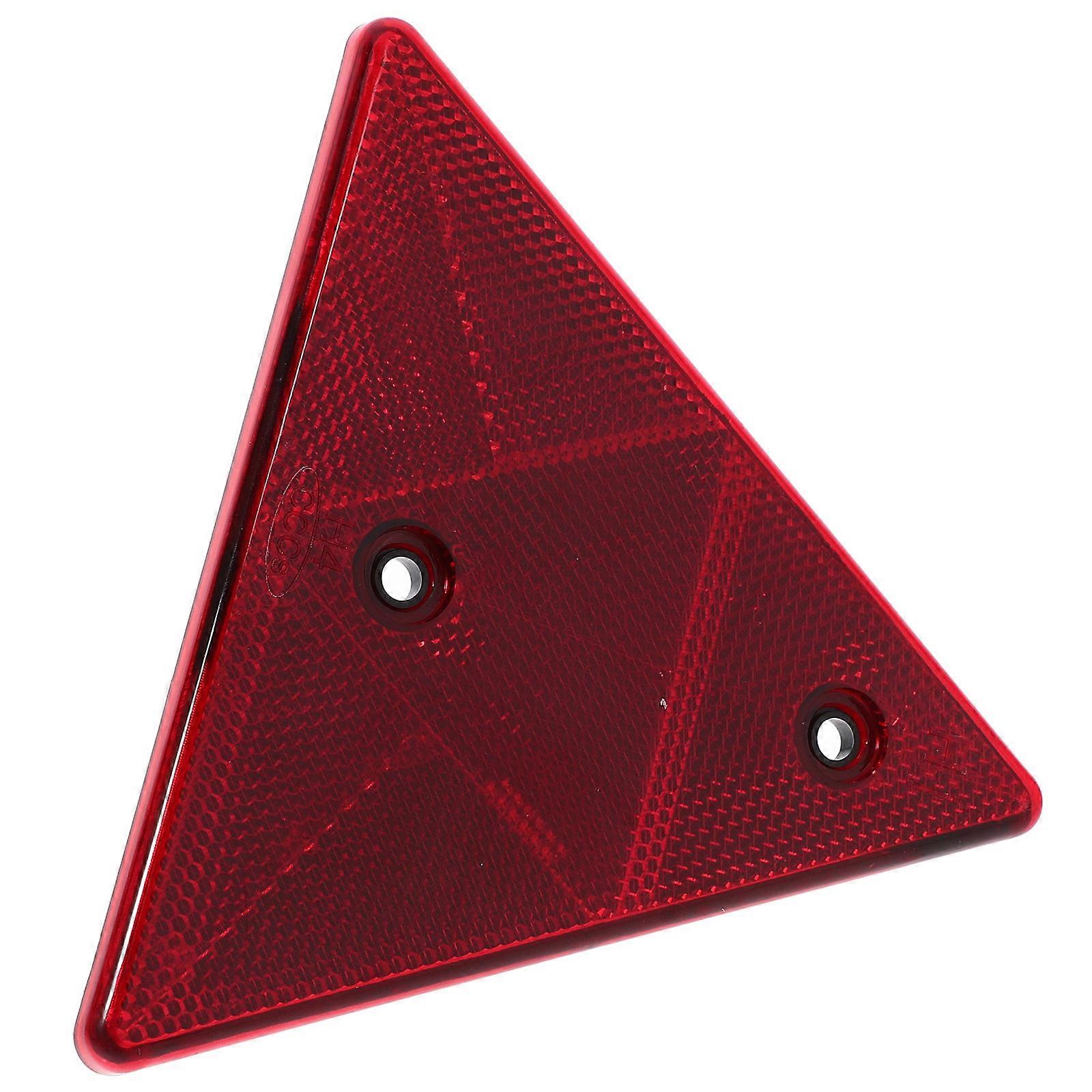 Durable Plastic Reflective Triangle Sign for Car with High Visibility and Easy Installation 11.8x11.8 Inches