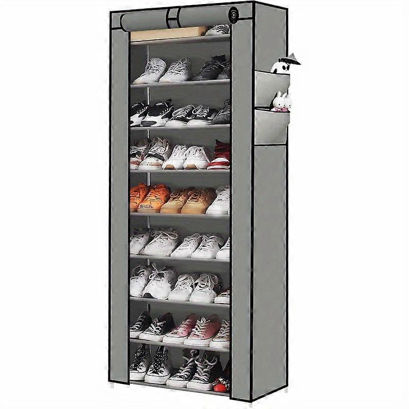 Shoe Rack Shoe Storage Cabinet with Dust Cover Non-woven Fabric 9-layer Shoe Cabinet Can Hold 27 Pairs