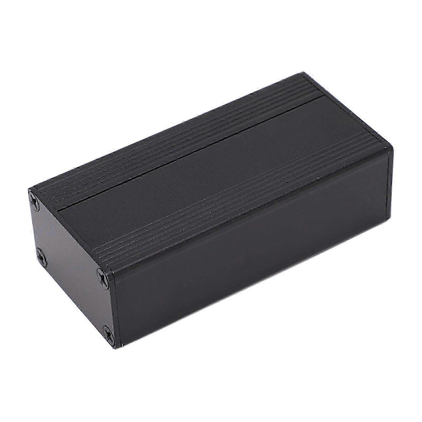 Aluminum Alloy Project Box - Sandblasted Black Enclosure for Circuit Boards, 1.25mm to 1.5mm Thickness - Durable Protection Case