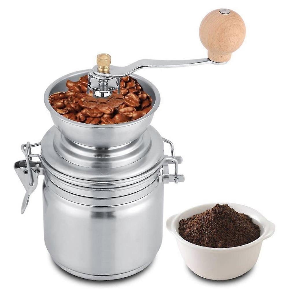 1pcs Manual Coffee Grinder Ss201 Stainless Steel Coffee Grinder Kitchen Cereals Nuts Beans Spices Beans Grinder
