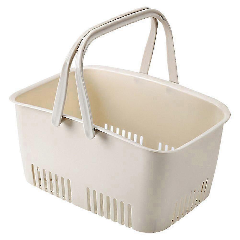 Space-Saving Shower Storage - Handheld Plastic Bath Basket with British Home Style