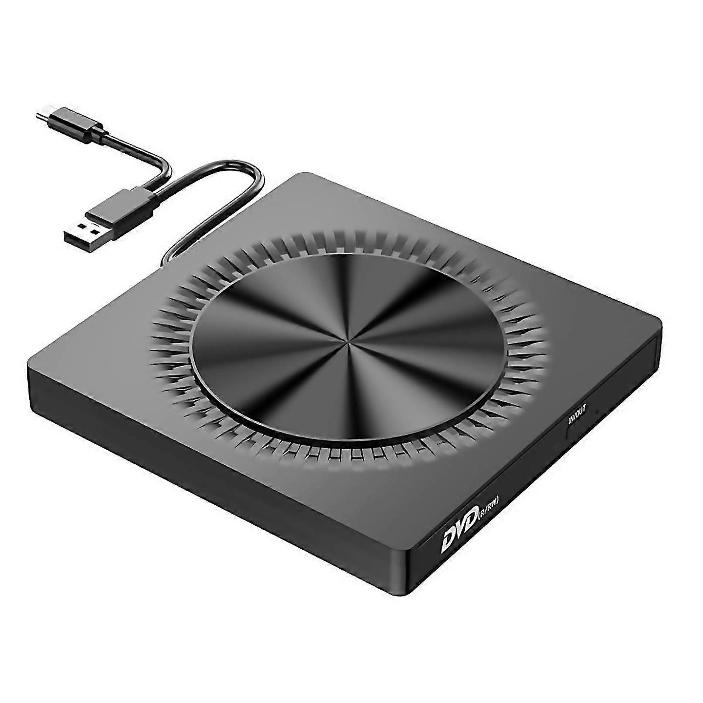 For External Dvd Drive Burner Dual Interface Usb Typec Cd Dvd Burner