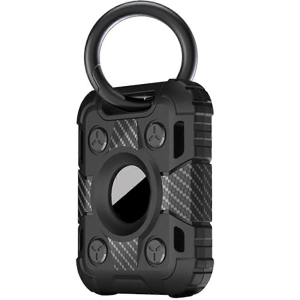 Protective Case with Anti-scratch Cover for Keychain Black ABS TPU Metal Waterproof Small Box