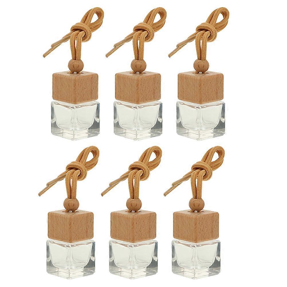 6PCS Car Hanging Perfume Bottles Aromatherapy Diffusers Air Fresheners for Essential Oils Portable Design for Car Home Office Use