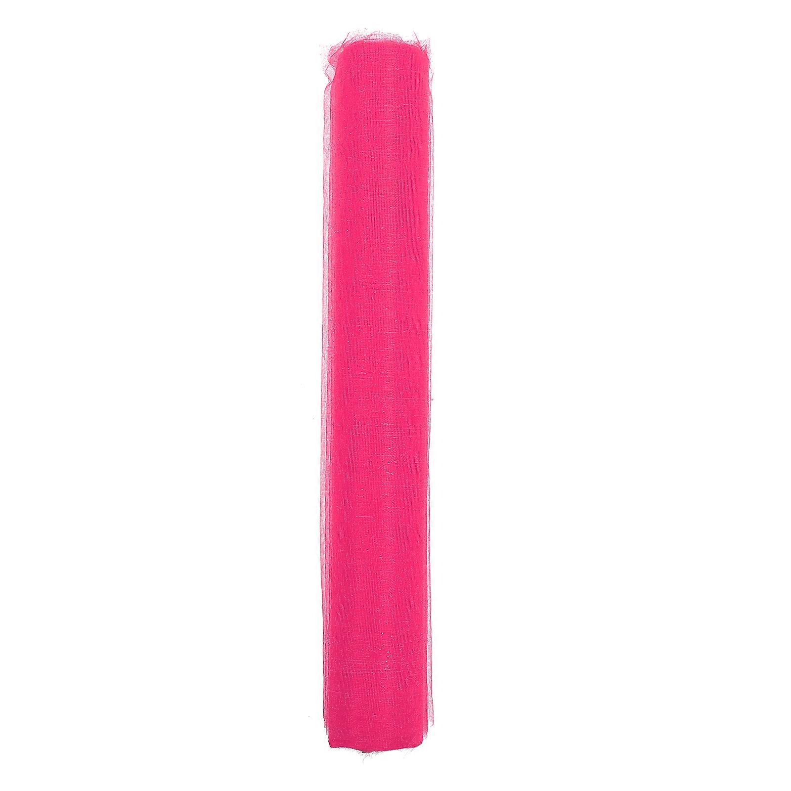 Multifunctional Mesh Ribbon For Craft Enthusiasts Gift Wrapping And Decoration 30M Wide Rosy Color 1Roll
