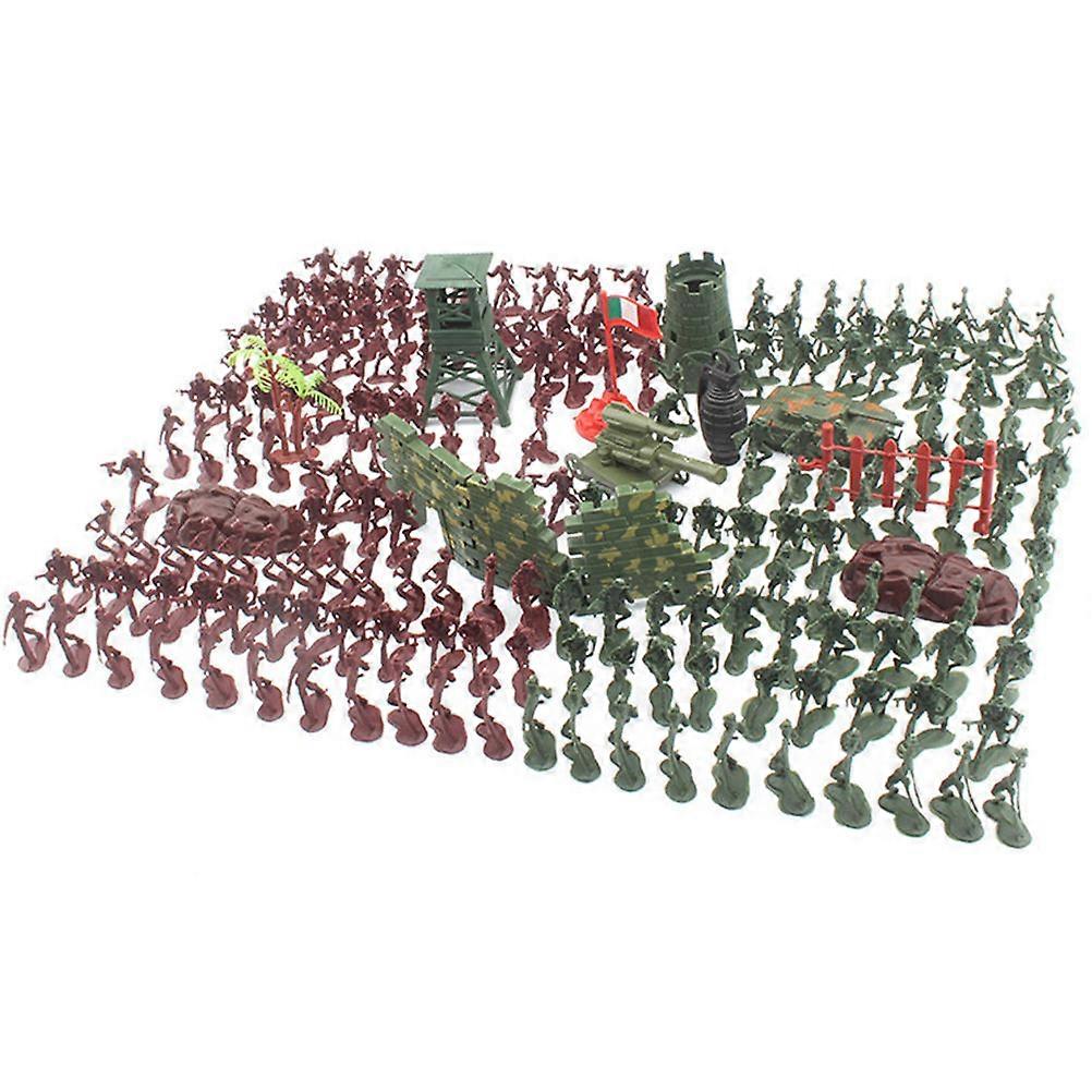 Assorted Color 238Pcs Mini Plastic Soldier Figures Play Set For Kids With Various Poses Ideal For Parties