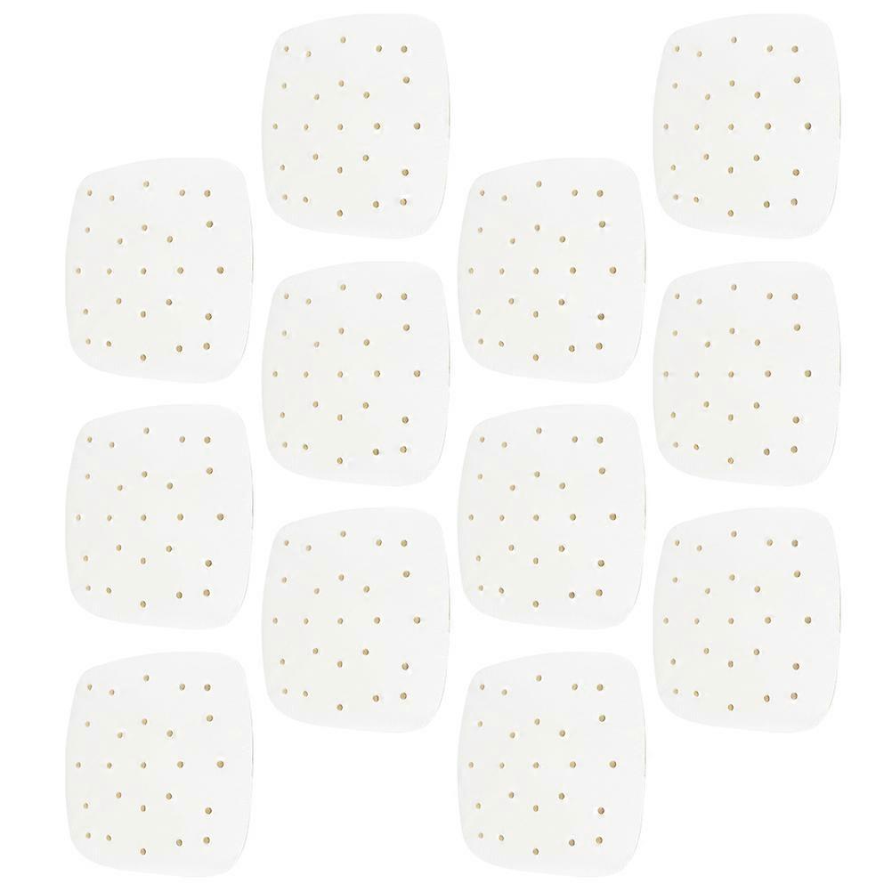 صفائح خبز زاوية مستديرة 100 ورقة ورق تحميص غير لاصق للمقلاة الهوائية 21x21 سم الطبخ المنزلي