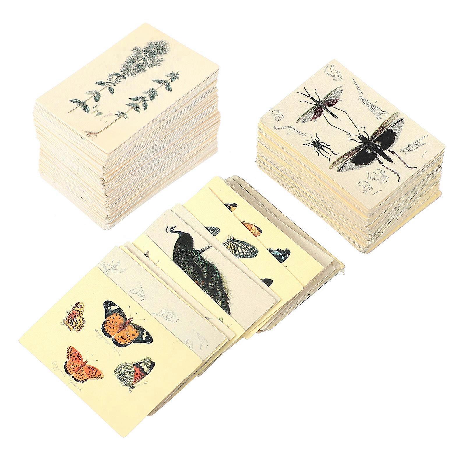 Mini-cartes mémo vintage à usage pratique, lot de 2, couleurs assorties