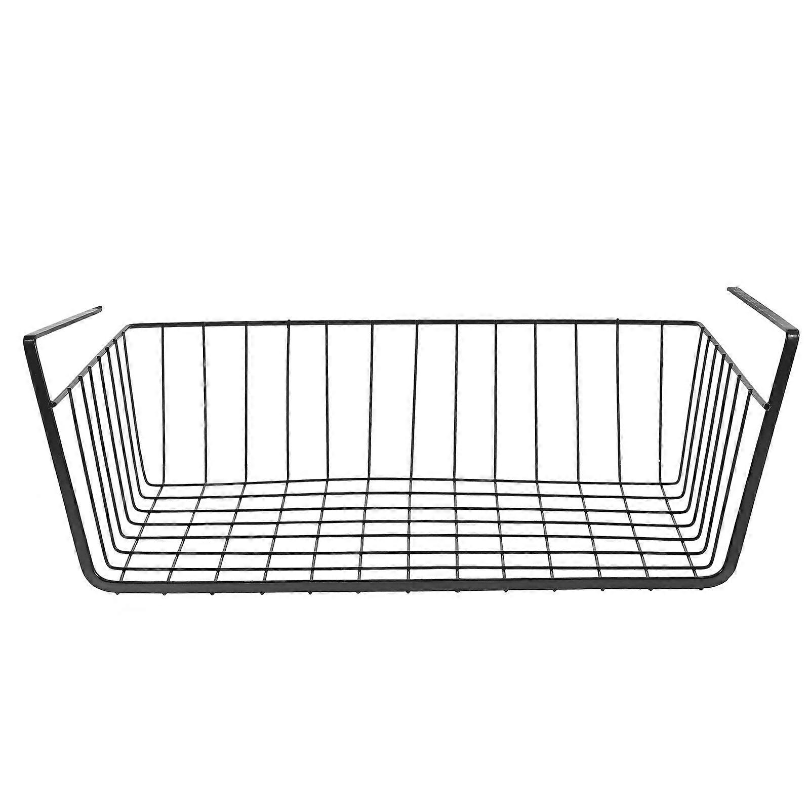 Grid Design Iron Hanging Basket For Kitchen And Bathroom Organization 1Set