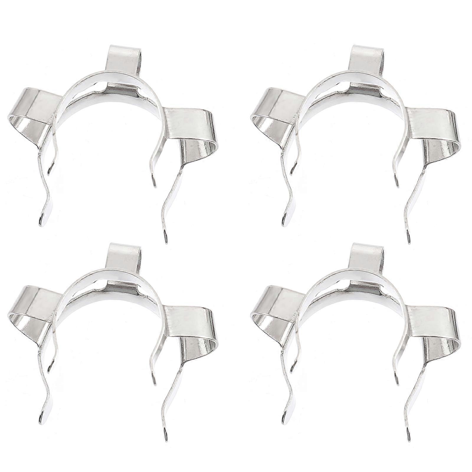 Precision Stainless Steel Clips 4Pcs Laboratory Clamps For Distillation Kit Suitable For Scientists And Students