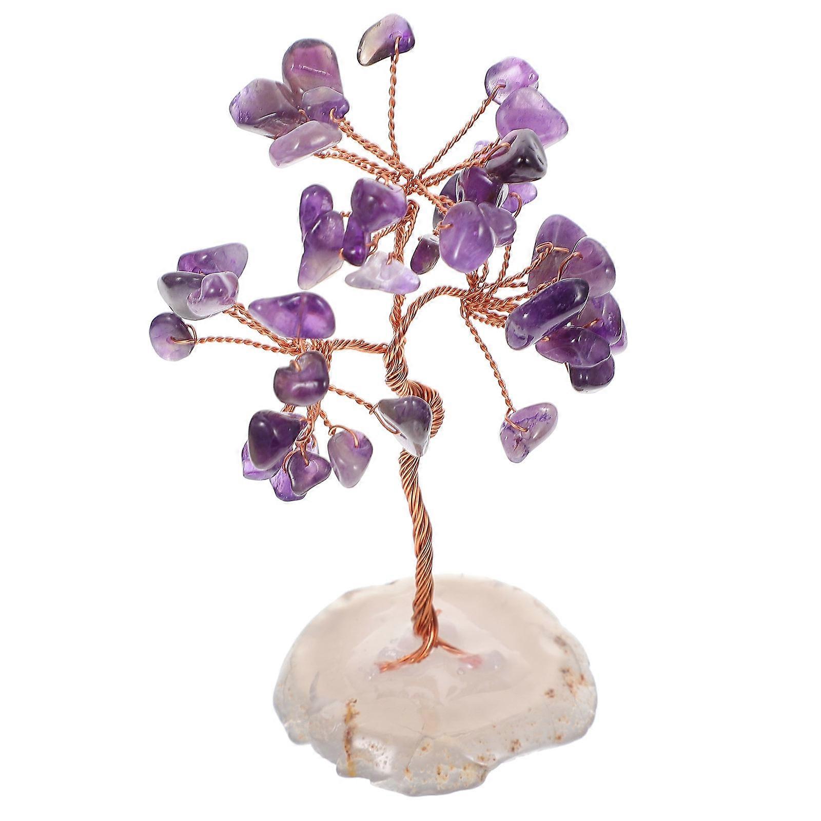 1Pc Crystal Tree Home Decor Unique Desktop Ornament