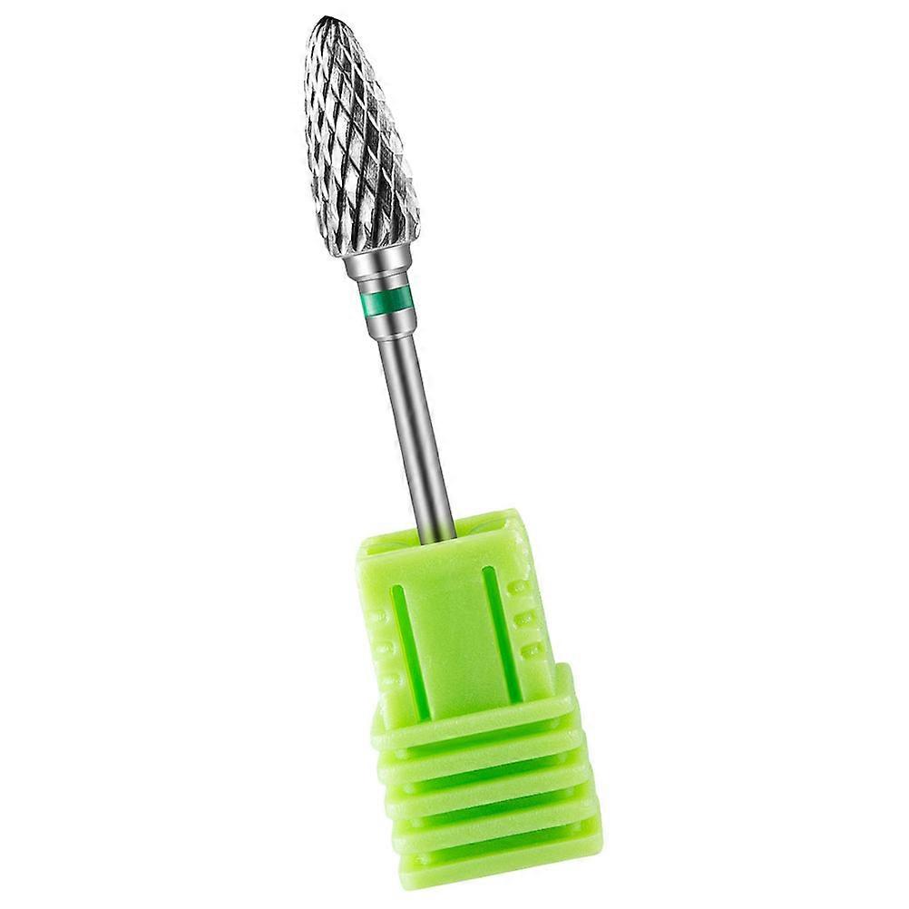 Nail Drill Buffer Bits Acrylic Substance Removal Tool For Nail Care Silver 7x1.3cm 1Set