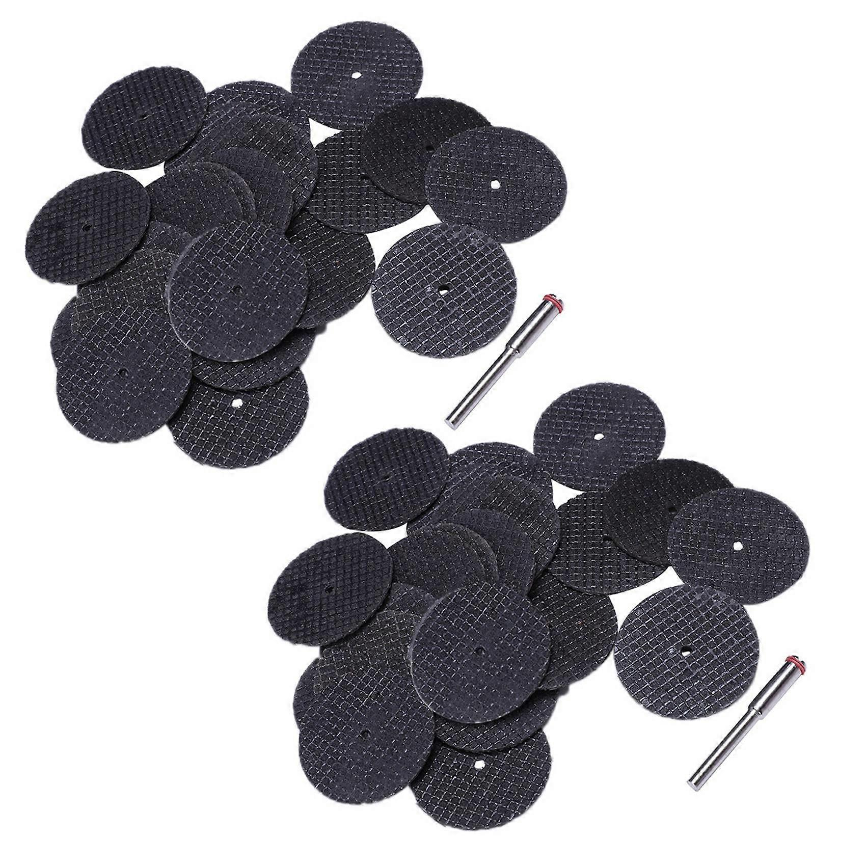 50 Piece 32mm Blade Cutting Disc Set with Mandrel for Rotary Tool
