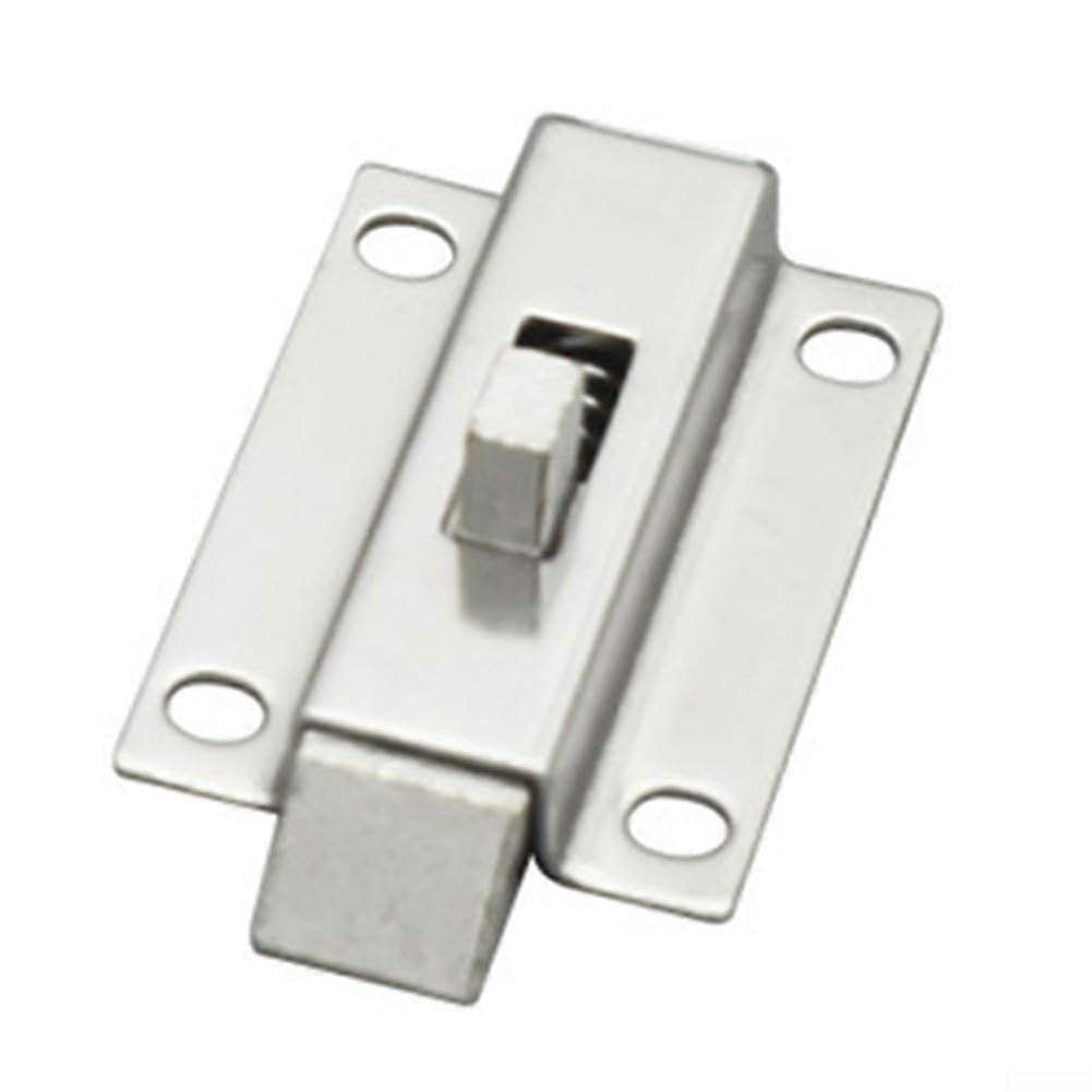 Spring Door Latch Stainless Steel, Telescoping Spring Bolt, Inverted Tongue Locks, For Home and Office Use