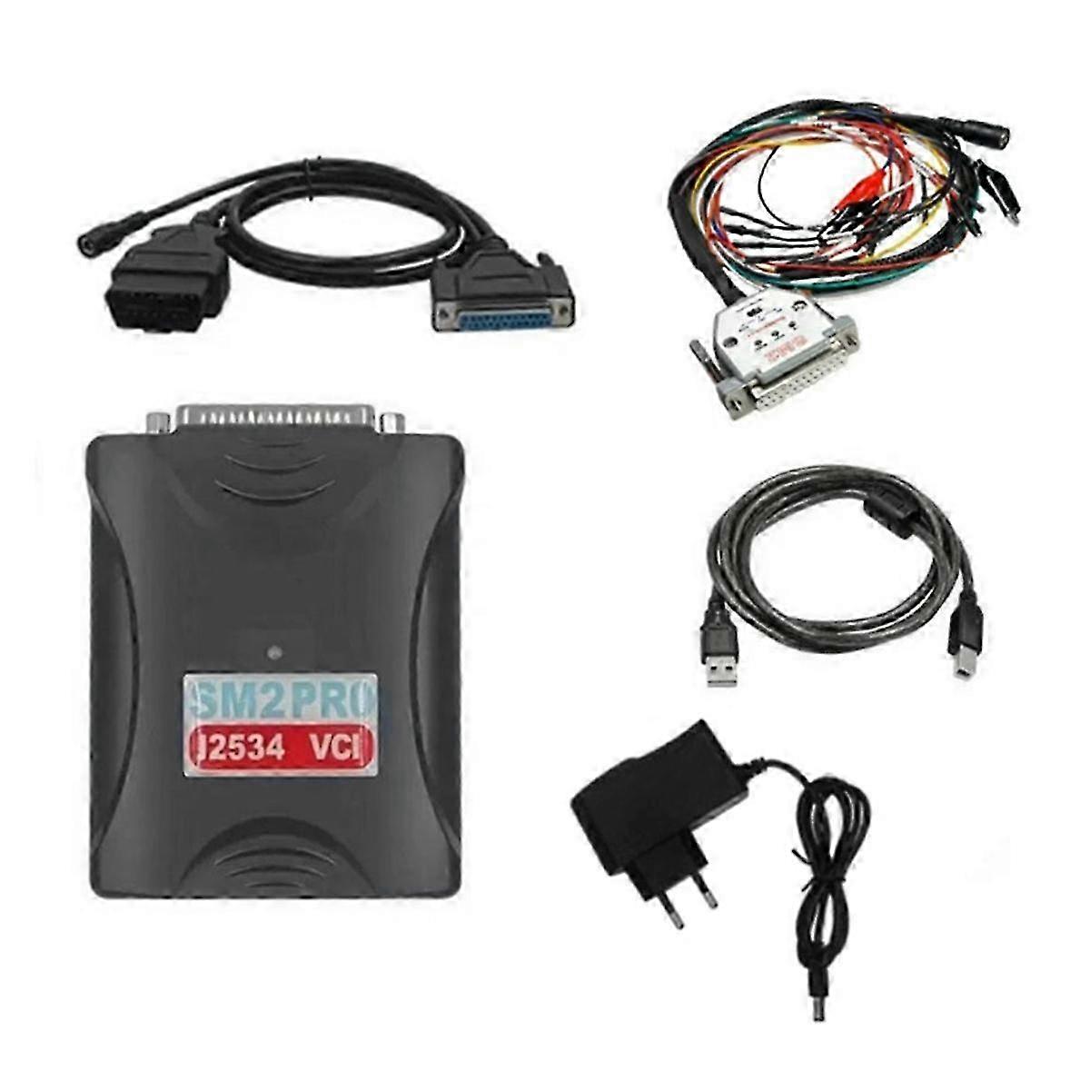 SM2 Pro J2534 VCI ECU Programmer without Dongle, EU Plug
