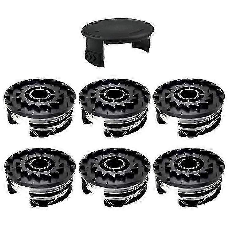 Compatible For Parkside Lawn Mower 6 Spool + 1 Spool Cap Grass Trimmer Accessories Set, TLP-01 / TLP-01-1MultiColor SZRH A-S