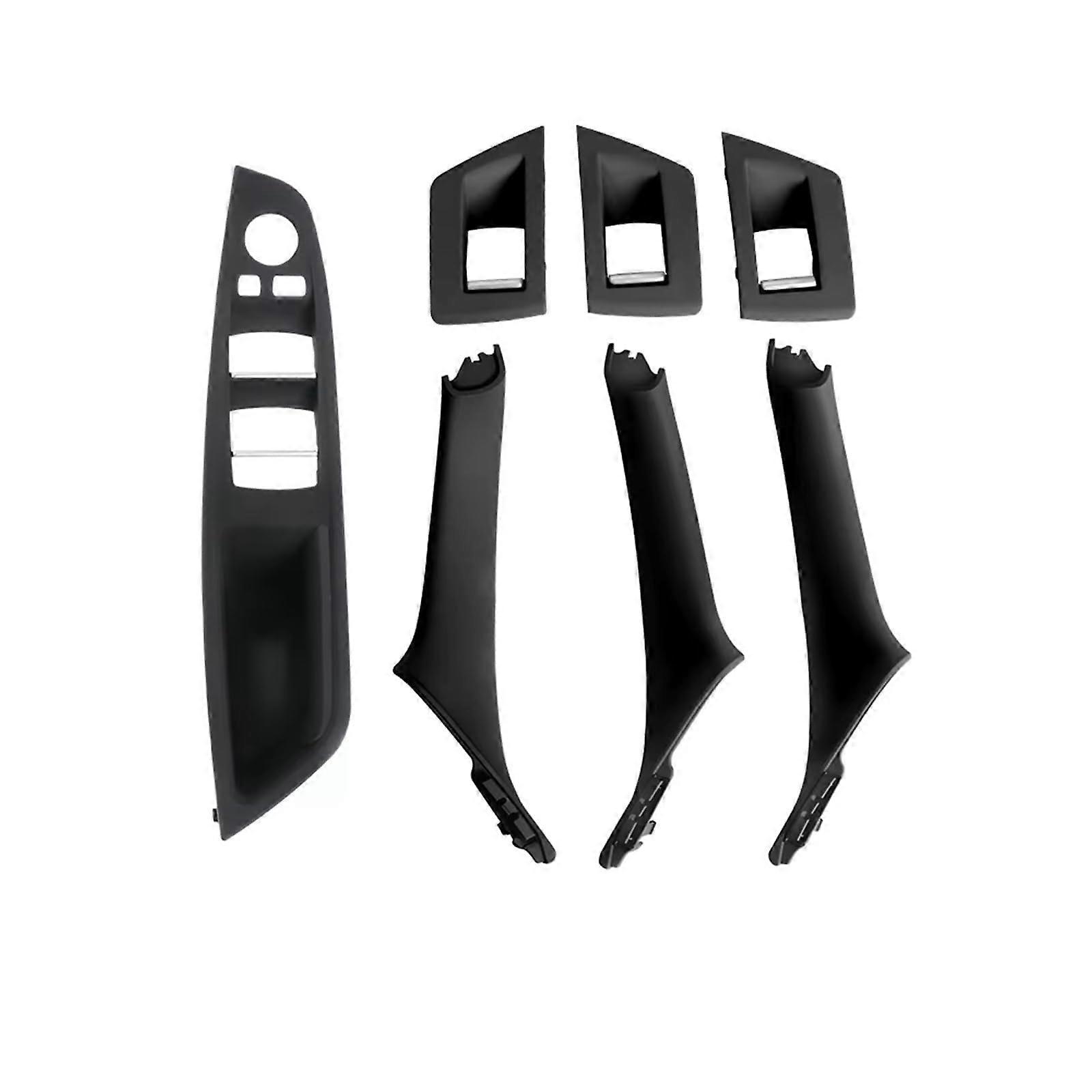 Inner Door Handles 7 Colors Beige Black Carbon Fiber Inner Door Handle Set for 5 Series F10 F18 523 525 528 2010-2017 LHD RHD