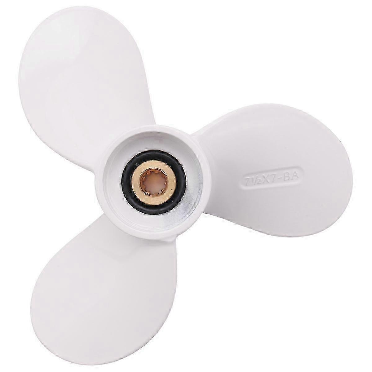 Aluminum Propeller for Outboard Motors, 7.5x7 Size, 4-9 HP Range, 9 Tooth Design
