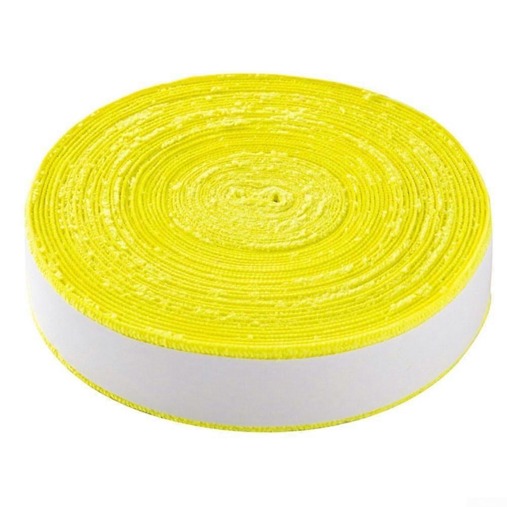 Sweat Resistant 10m Roll of Towel Grip Tape to Elevate Your Game in For Tennis or Badminton (Yellow)