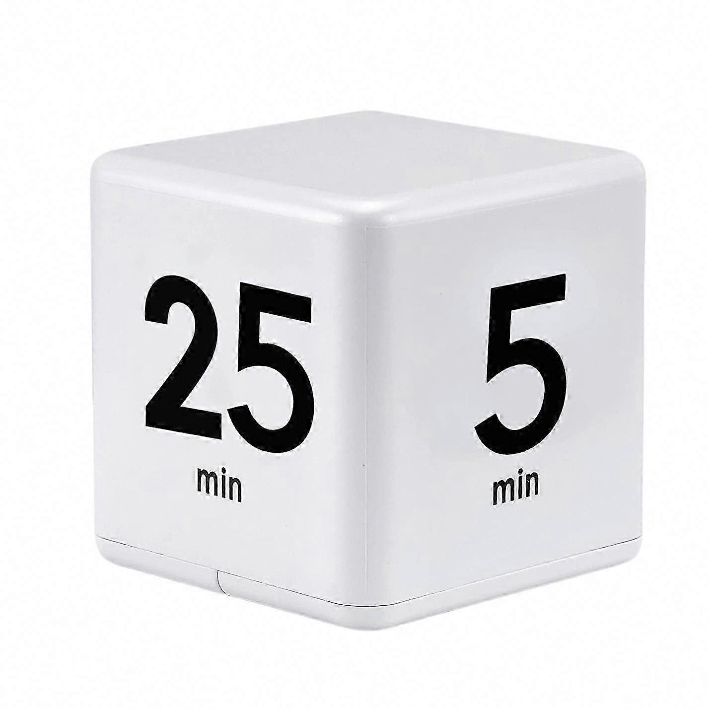 Cube Timer for Kitchen with Gravity Sensor - 25, 5, 45, 15 Minute Countdown & Time Management