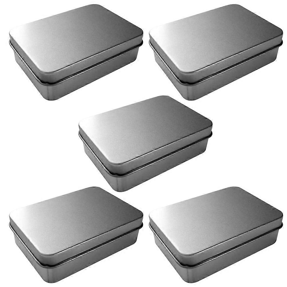 Jewelry Storage Container Rectangular Sundries Box for Storage 5Pcs Tinplate