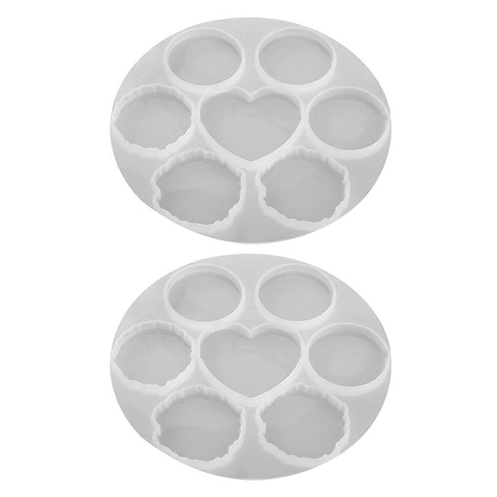Silicone Molds Epoxy Resin Mold for Craft Making White Silicone Silicone Molds 2Pcs