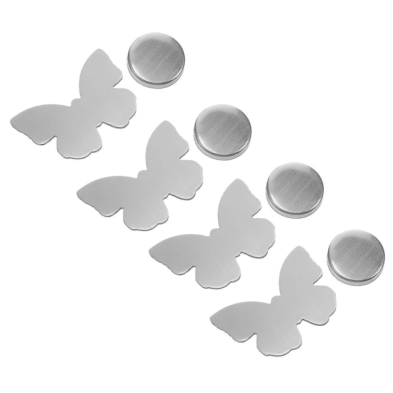 Tablecloth Weights Clips Stainless Steel Table Cloth Windproof Outdoor Dining Silver 4Pcs