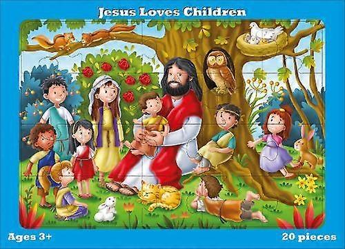 Jesus Loves The Children Jigsaw Puzzle by Authentic Media Paperback Book