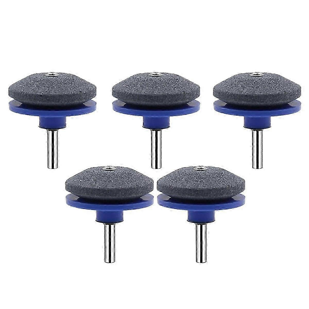 5PCS Lawnmower Dull Blade Sharpener, Lawn Mower Blade Sharpener Tool, Universal Blade Sharpeners for Lawn Mowers,Blue