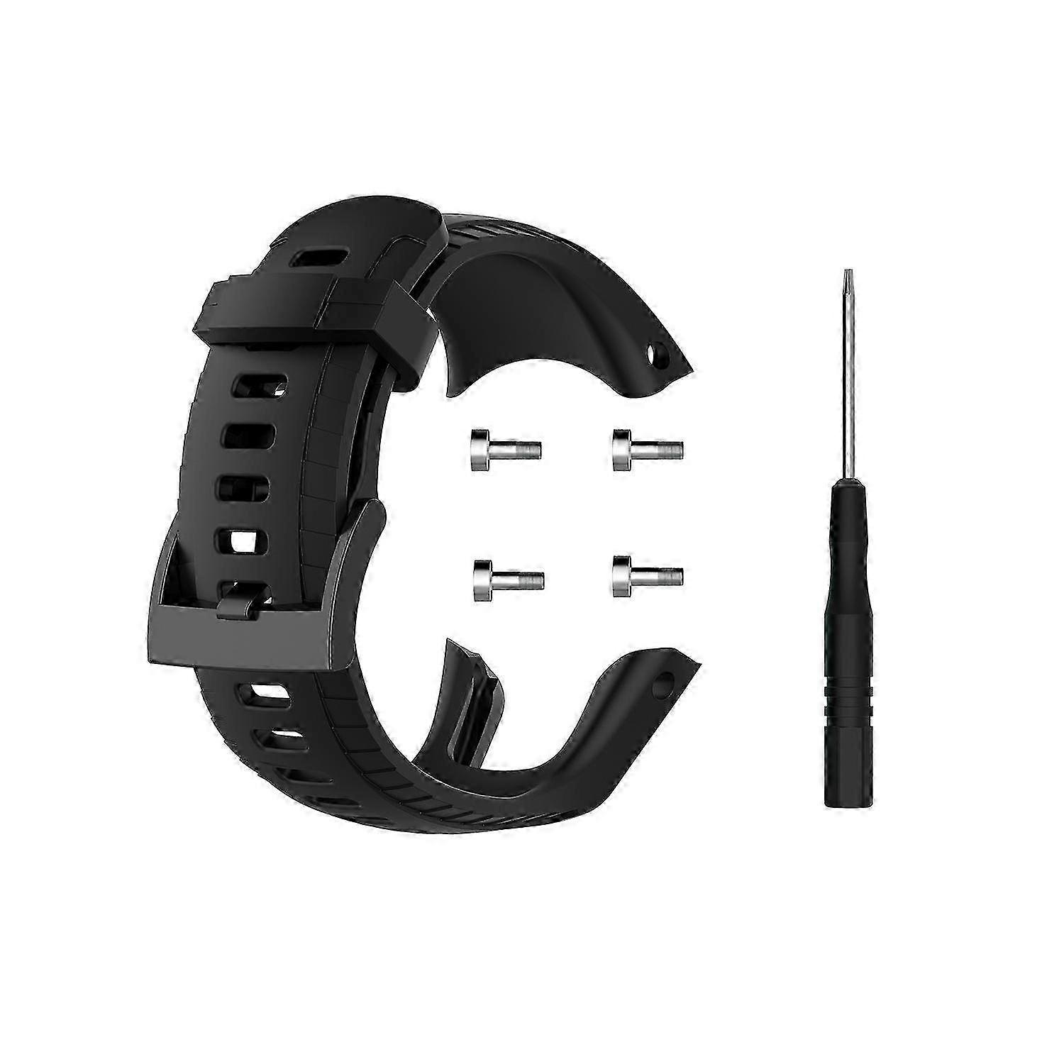 Sport watch band for Suunto 5 - Soft silicone strap with quick-release pins