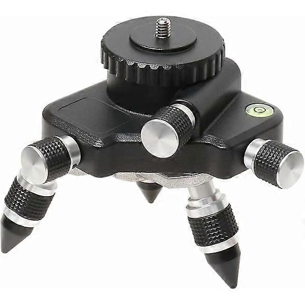 Metal Laser Level Adapter, 360 Degree Rotating Base for Laser Line Level Tripod Connection
