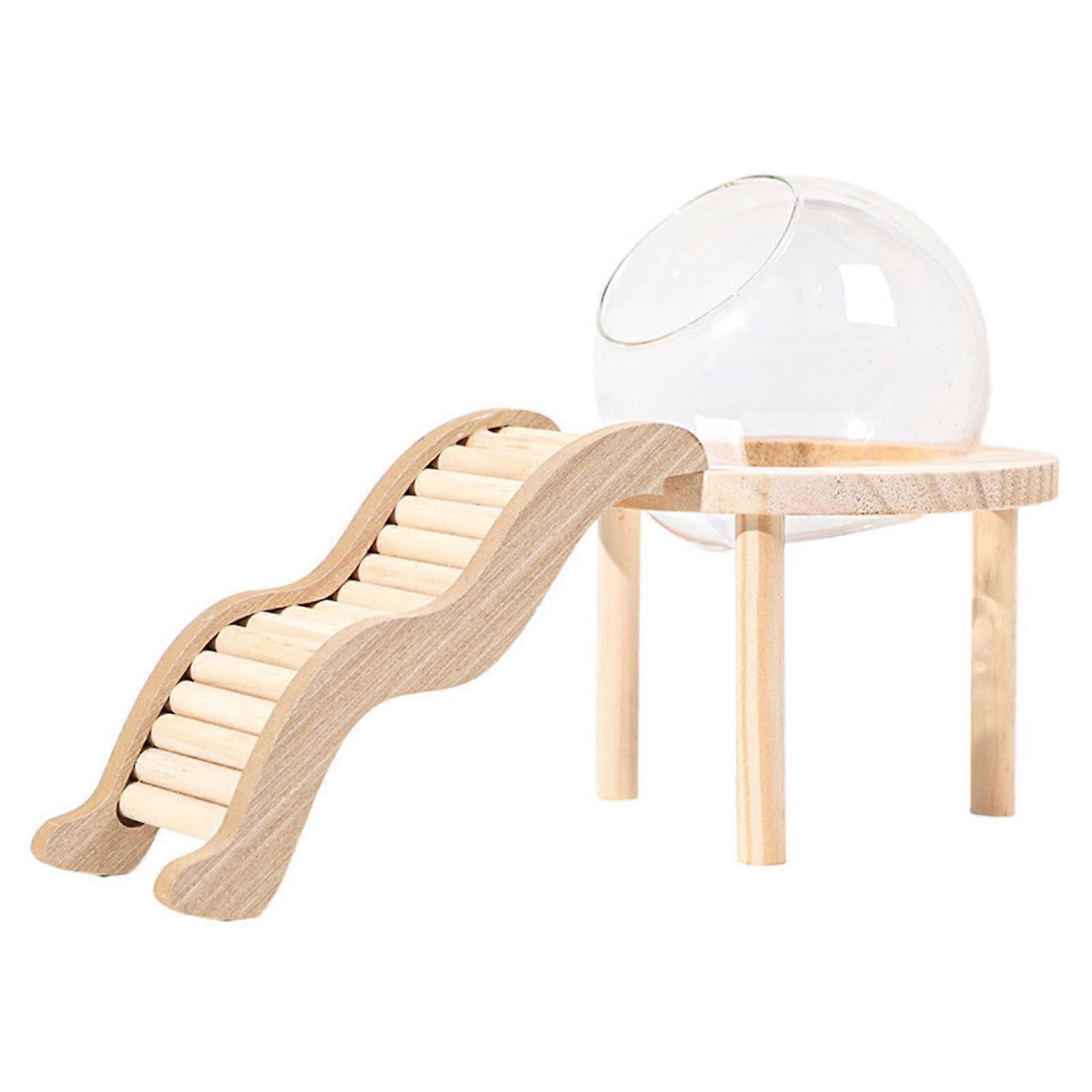 Glass Structure for Hamster Habitat, Model S, Size S, Glass Sand Bath Accessory, Compatible With Hamster Cages