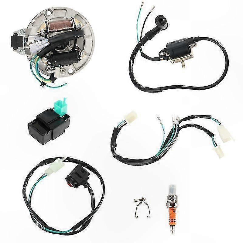 4-Stroke Ignition Coil Wire Harness for 50-125Cc Dirt Pit Bikes with Kick Start System