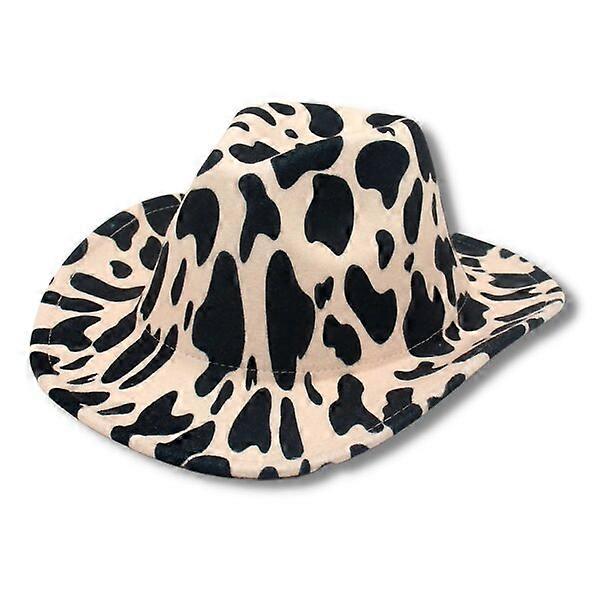 Cowboy felt hat, bull shape, ethnic style design
