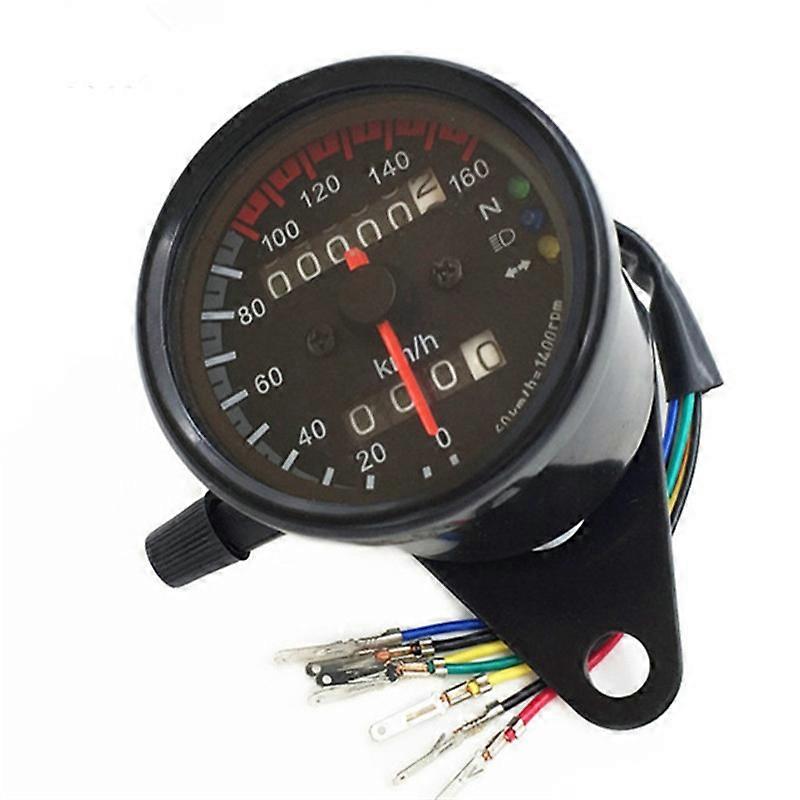 12V Motorcycle LED KMH Odometer Speedometer,  Universal 0-160km/h Odometer Speedometer Gauge