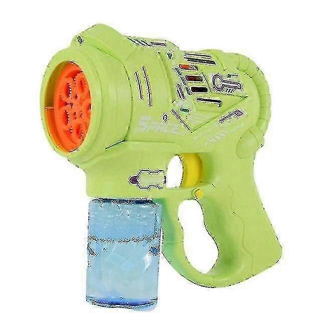 Bubble Blowing Toys Summer Children's Outdoor Electric Bubble Machine Toys Outdoor Activities And Birthday Green