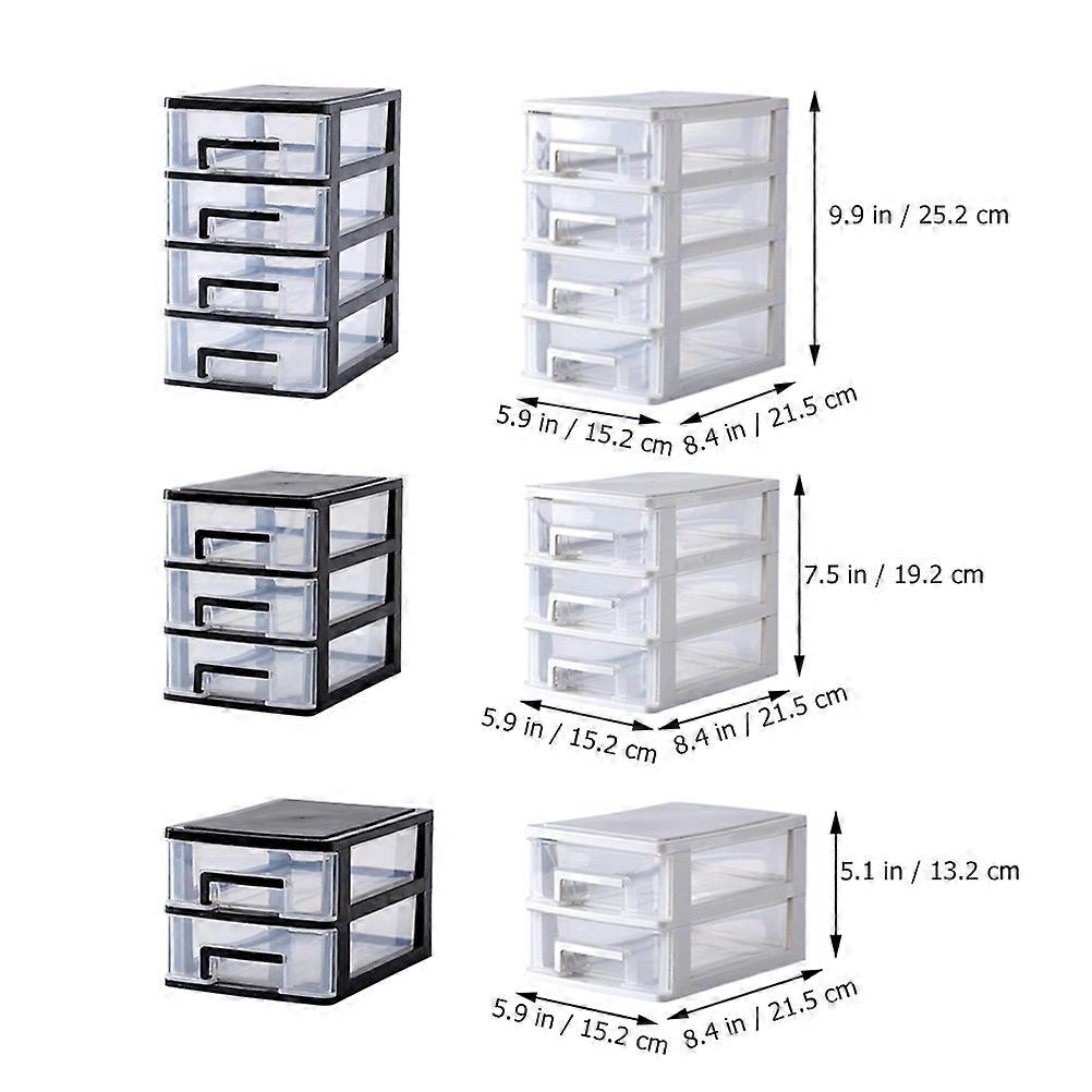 Pull Out Desktop Storage Box Sundries Holder for Dressing Table Organization 21.1 x 15.2 x 19.2 cm Cosmetics Storage 1Pcs