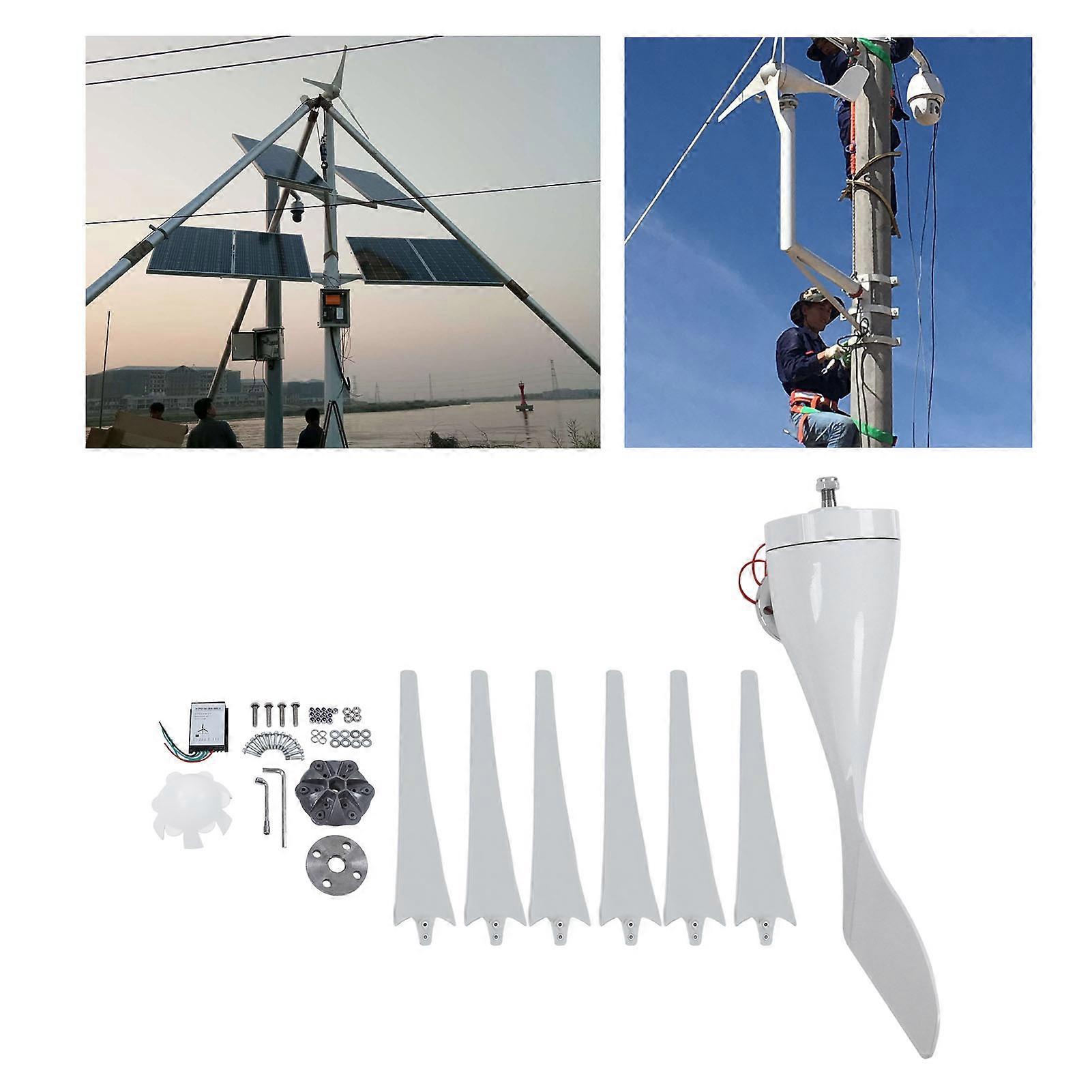 400W 6-Blade Wind Turbine Generator Kit DC12V, 1.2m Diameter
