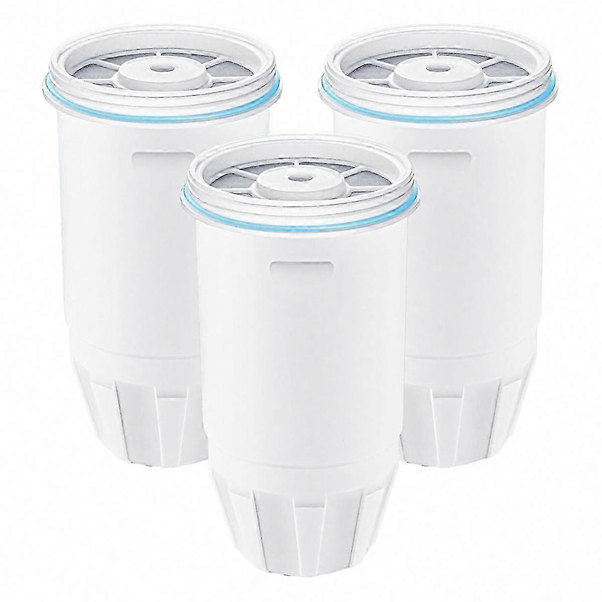 3Pcs Water Filter Replacement for Zero ZR-001, ZR-003, ZR-004, ZR-006 Pitchers & Dispenser, Multi-Layer Filtration