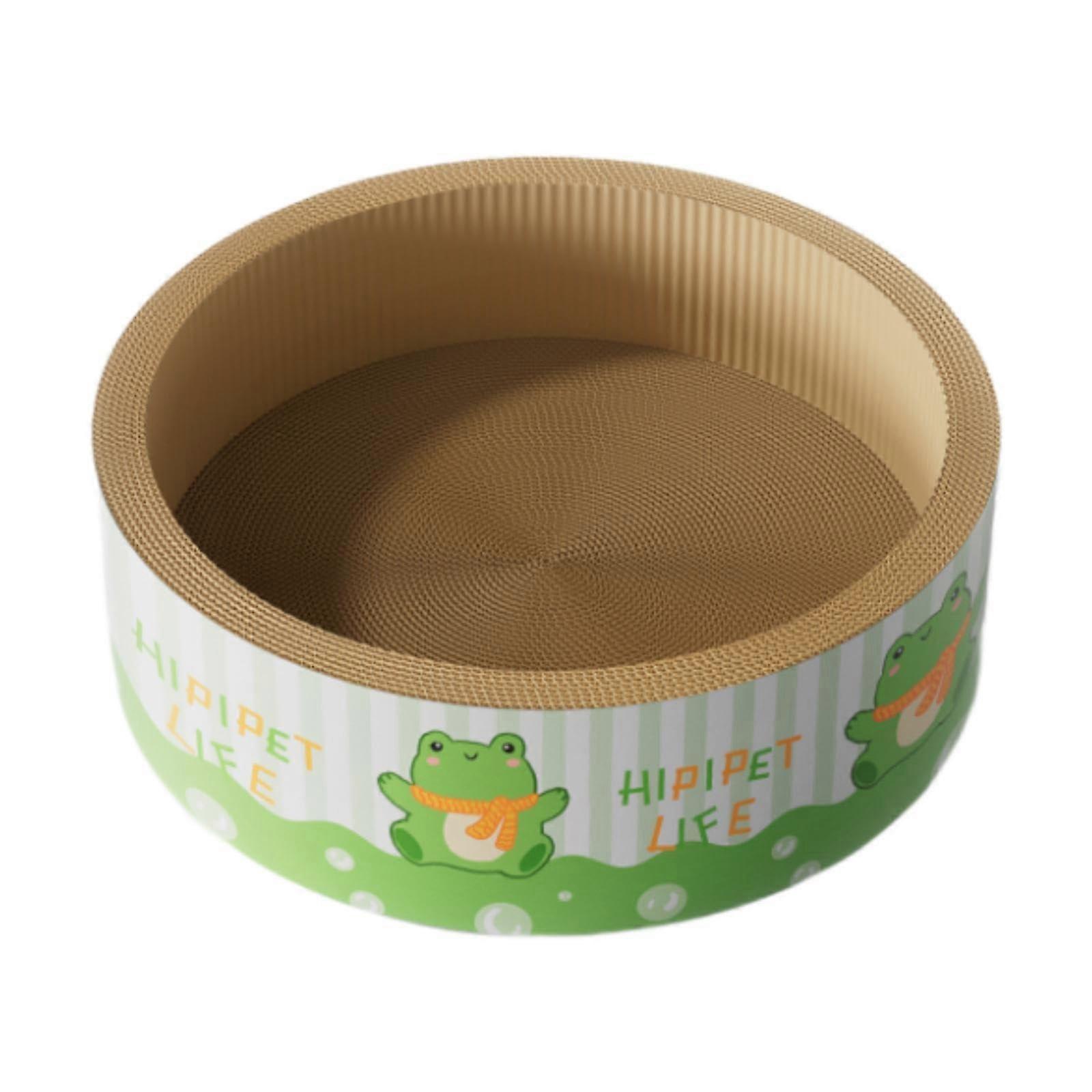 Cat Scratching Post Corrugated Paper Green Interactive Toy For Cats Pet Cat Scratching Post Bed